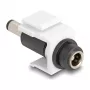 DeLOCK Keystone-module DC 5,5 x 2,1 mm bus naar stekker wit
