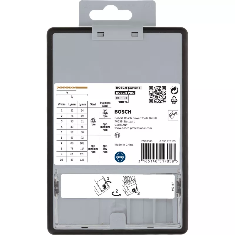 HSS-spiraalborenset Bosch 2607019925