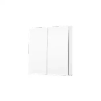 TP-Link Tapo slimme lichtschakelaar 2-voudig 1-weg, kantel, wit, 91.5 mm, 100.5 mm, 55.5 mm, 200 g