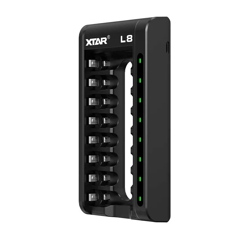 Acculader AA/AAA 1,5 V en 1,2 V, smart - 8 slots