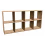 Top E Shop MALAX 2X4 ARTISAN boekenkast voor de woonkamer