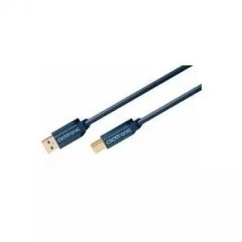 ClickTronic 1,8 m USB3.0 A – B m/m 1,8 m USB-A USB-B blauw USB-kabel (70092)