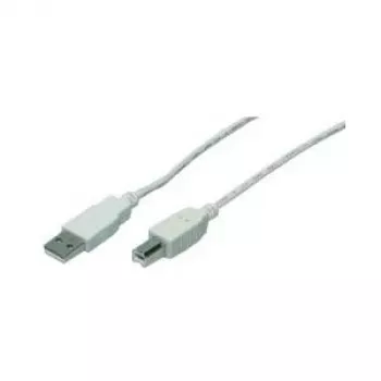 M-CAB - USB-kabel - USB Type A, 4-polig (M) - USB Type B, 4-polig (M) - 3,0 m - grijs (7100039)