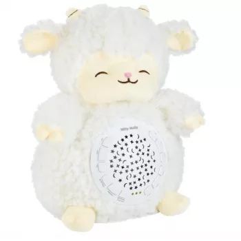 Pluchen projectorspeelgoed milly mally schaap projector pluchen dier model 5664 voor peuters — zacht nachtlampje