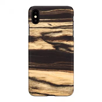 Telefoonhoes man and wood voor iPhone XS Max – witte ebbenhouttint zwart