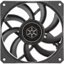 Behuizingsventilator SILVERSTONE SST-AS120B 120mm zwart transparant, 3-pin