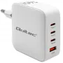 Oplader QOLTEC 51828 140W GaN 3×USB‑C PD + 1×USB‑A QC 3.0 – multiport-snellader