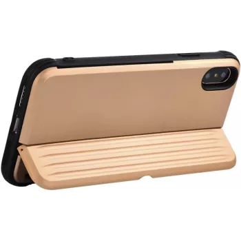 Beschermhoes Devia H-Card Series voor iPhone XS/X 5,8 inch, goud