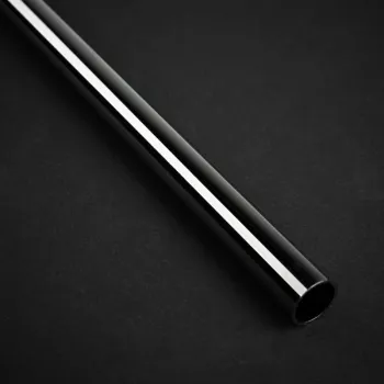 Bitspower None Chamfer messing hardtubing 12mm AD, 500mm - zwarte glans