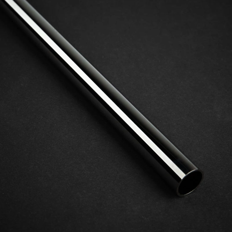 Bitspower None Chamfer messing hardtubing 12mm AD, 500mm - zwarte glans
