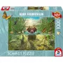 Mark Fredrickson: dog love - bruine labrador in koel water, puzzel 1000 stukjes
