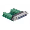 Delock Seriële adapter, DB-25 female naar klemmenblok (65317)