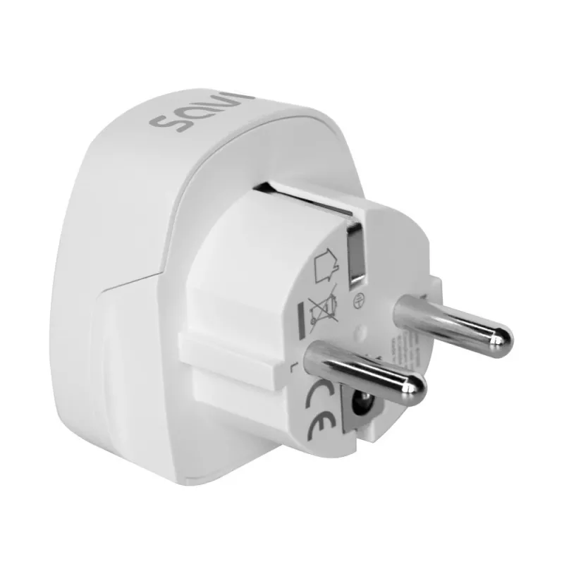 SAVIO AP-01 reisadapter, US-stopcontact – EU-stekker