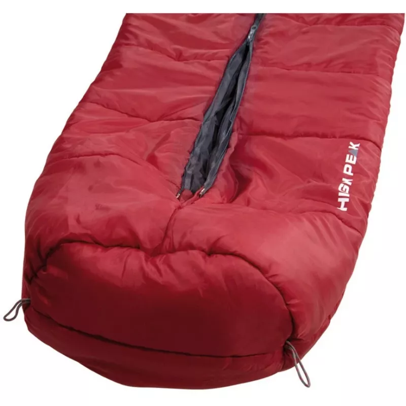 Mummieslaapzak High Peak Century 300 polyester grijs rood 230 cm