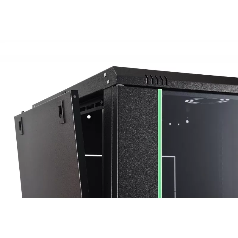 Wandgemonteerde netwerkkast DIGITUS Dynamic-N DN-37111 — 12U, 600 x 600 mm, IP20, slot met sleutel