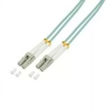 Logilink - Patchkabel - LC Multimode (M) naar LC Multimode (M) - 3 m - glasvezel - duplex - 50/125 micrometer - OM3 - halogeenvrij - aquamarijn (FP3LC03)