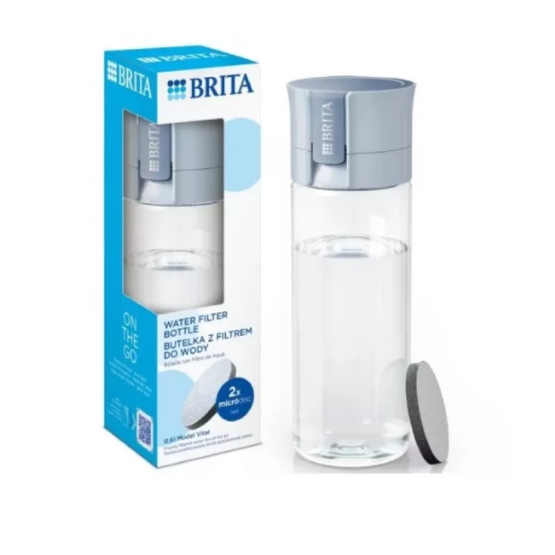 Brita Vital filterfles 0,6 l pastelblauw
