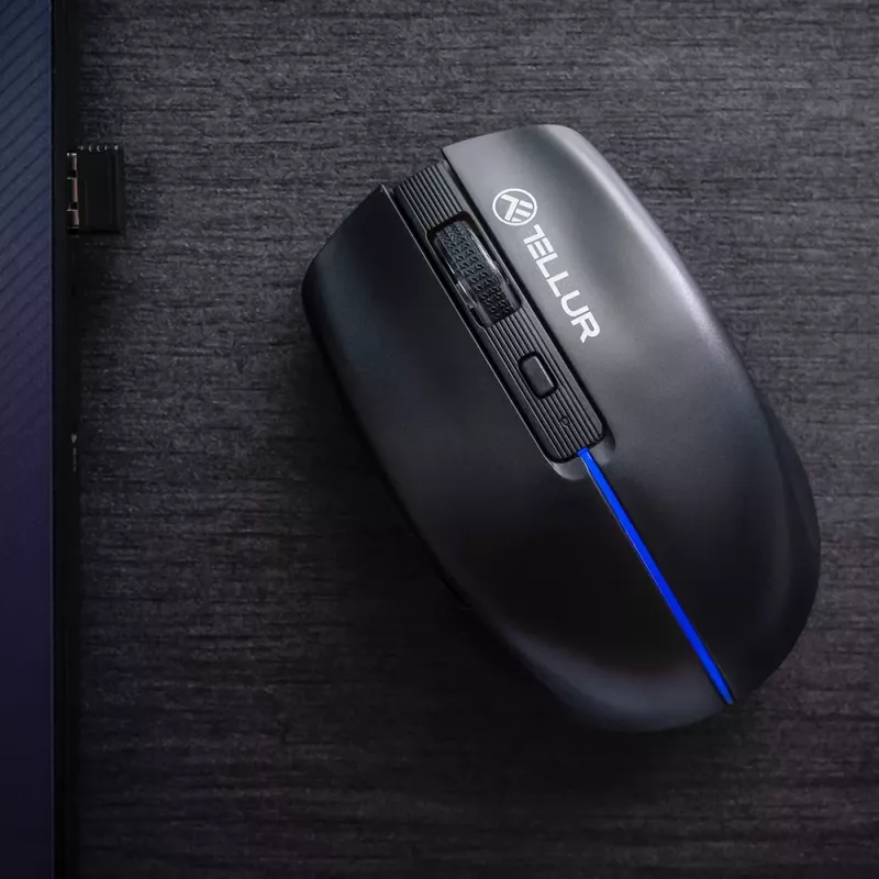 Tellur Silent Click draadloze muis zwart