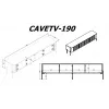 TV-kast Cama Meble VERA 190x40x50 cm, matwit, spaanplaat bovenblad
