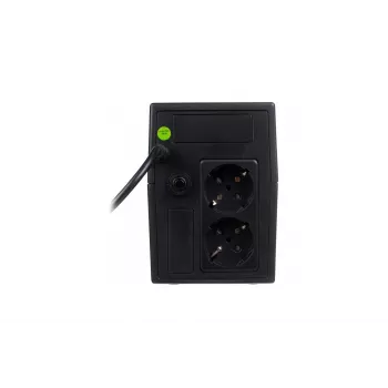 Uninterruptible power supply DIGITUS line-interactive DN-170064-B 800 VA (480 W), AVR, LCD, tower, 2 AC-uitgangen, type F