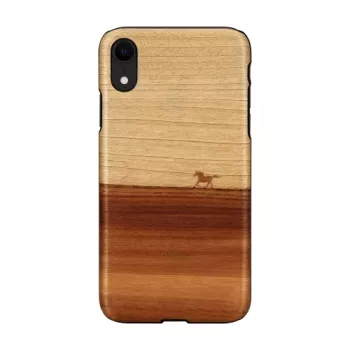 Telefoonhoes man and wood voor iPhone XR — zwart, beschermende softshell