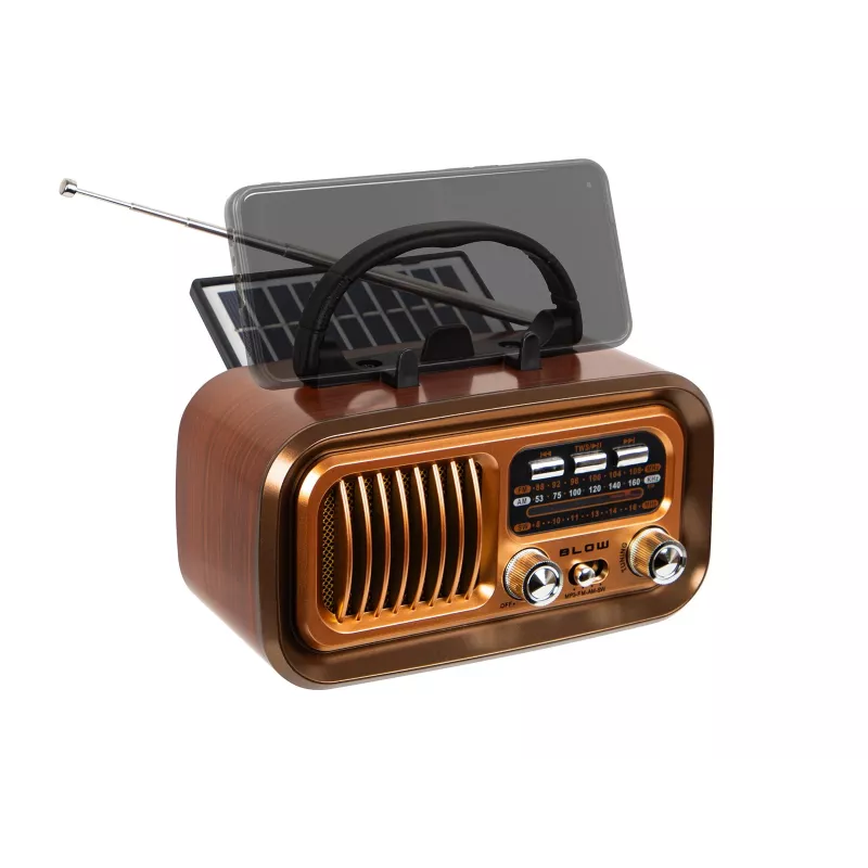 Draagbare analoge AM/FM-radio RA16 Solar