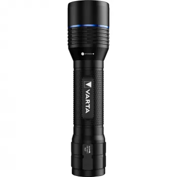 Zaklamp Varta F30R aluminium oplaadbare LED, aluminium behuizing, oplaadbaar