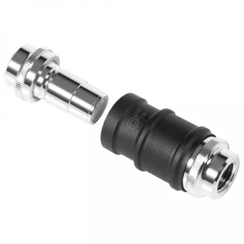 Waterblok-adapter Aquatuning GmbH 13857 Messing Nikkel Kunststof Zwart Chroom