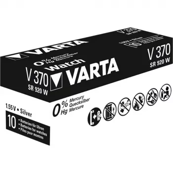 Varta V370 zilveroxide knoopcel