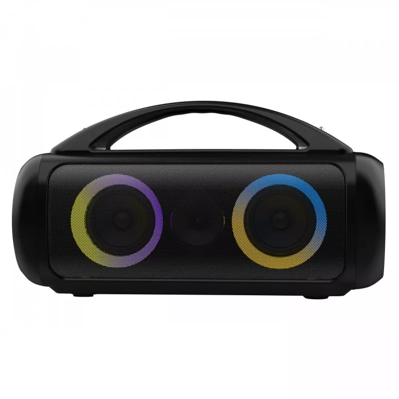 Draagbare luidspreker MEDIA-TECH MT3184 — Bluetooth 5.3, 60W RMS, IPX5, Li-Ion accu 16h, USB-C laadpoort, MicroSD, TWS, microfoon, afstandsbediening