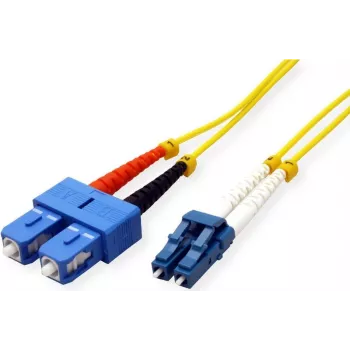Roline - patchkabel - LC single-mode (M) naar SC single-mode (M) - 5 m - glasvezel - 9/125 micrometer - OS2 - halogeenvrij - geel (21.15.8794)