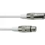 DMX-kabel EUROLITE XLR 3-polig 5 m wit