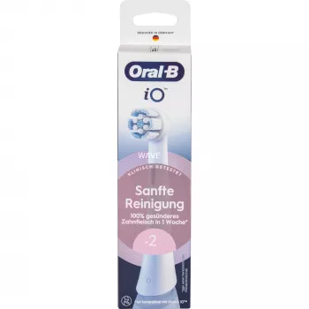 Opzetborstels voor elektrische tandenborstels Oral-B iO Gentle Cleaning wit, 2-pack