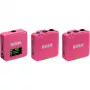 Draadloze microfoon RODE Wireless GO III roze — compact tweekanaals zender- en ontvangersysteem
