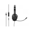 Acer AHW154 GP.HDS11.02D bedrade kantoorheadset, stereo, jackaansluiting, ingebouwde flexibele microfoon, zwart