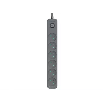 Stekkerdoos TRACER TRALIS47025 1,8 m kabel, 6 stopcontacten
