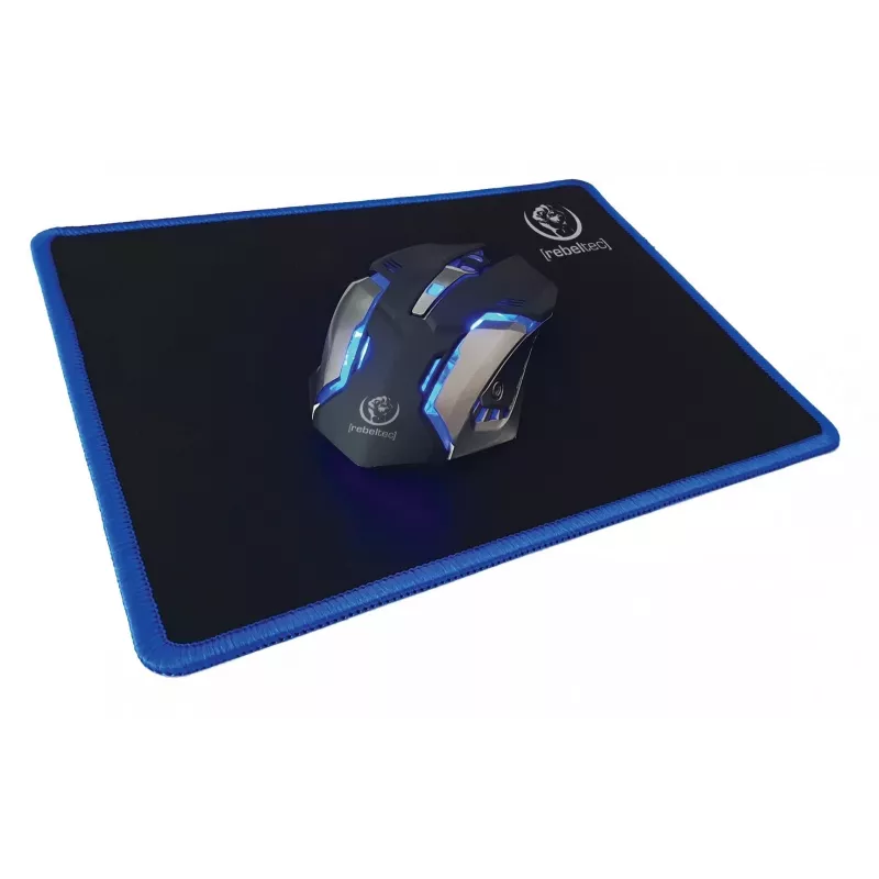Toetsenbord muis inclusief Rebeltec SHERMAN gaming USB QZERTY Engels zwart