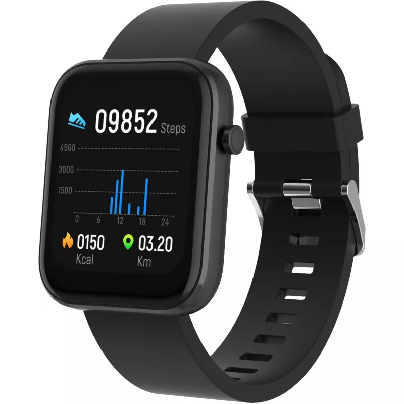 DENVER SW-182 - smartwatch met bandje - 4,3 cm (1,7 inch) display - Bluetooth - zwart (116111000580)