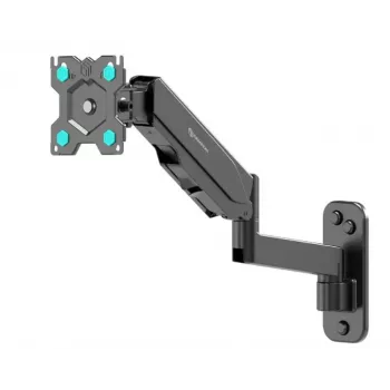 Wandmonitorbeugel ONKRON G150-B voor 34 inch (86,4 cm) schermen, VESA 75x75–100x100, tot 8 kg, kantelbaar ±35°, in hoogte verstelbaar, zwart