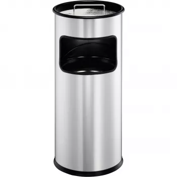 Afvalemmer Durable 333023 17 L rond metaal zilver
