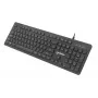Manhattan Gaming USB-toetsenbord, Low Force Key Edition, 12 multimediatoetsen, rainbow-led-achtergrondverlichting, USB-A, zwart, retailbox (Duitse layout)