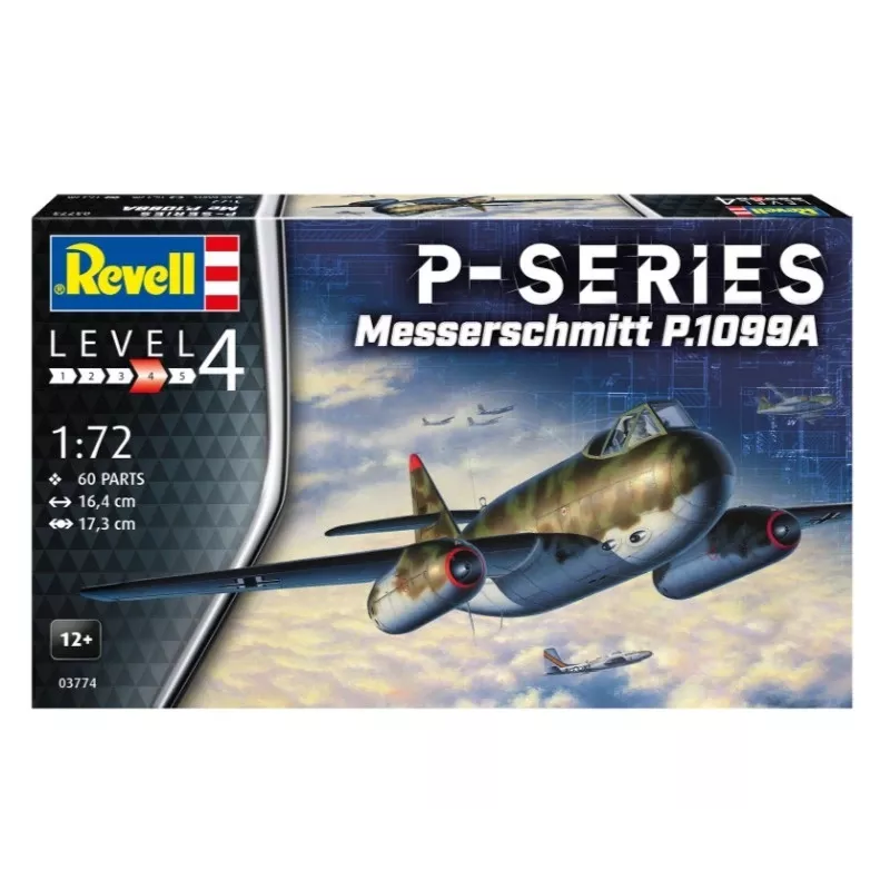 Kunststofmodel vliegtuig REVELL Messerschmitt P.1099A-P-SER schaal 1/72