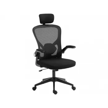 Gamingstoel Sandberg ErgoFusion Basic gevoerde zitting mesh rugleuning zwart
