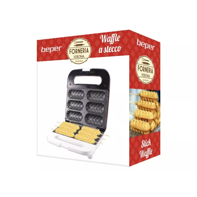 Beper P101CUD100 Party Line wafelstokjesmaker, 6 wafels