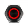 Paneel-drukknop DELOCK 22015 22 mm, 12 V, 5 soldeeraansluitingen