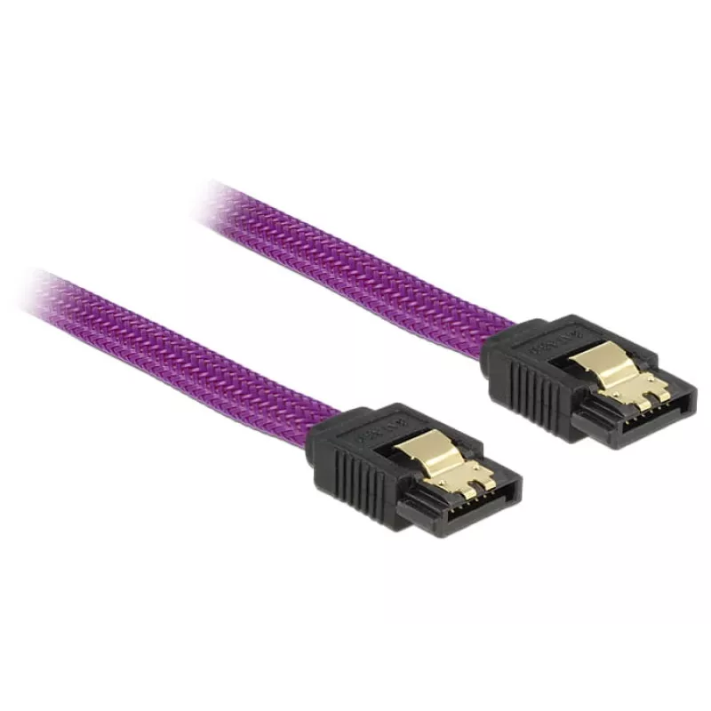 SATA-kabel DeLOCK 83691 0,5 m SATA 7-pin paars