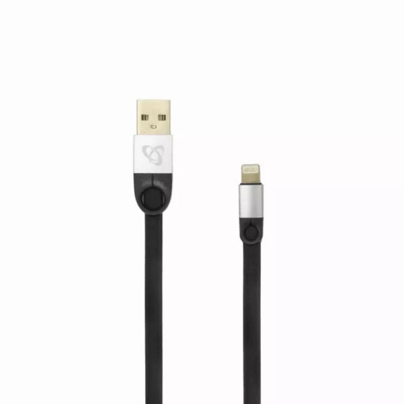 Sbox USB 2.0-8-Pin/2.4A zwart/zilver