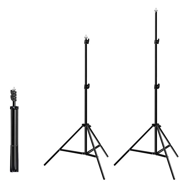 Achtergrondstatiefset Puluz PKT5204 2×2 m met 3 achtergronden – studio-achtergrondstatiefset