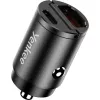 Autolader YENKEE CAR 02 Power Delivery 30W met USB-A- en USB-C-aansluitingen