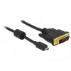 Videokabel-adapter DeLOCK 83586 Micro-HDMI naar DVI-D 2 m zwart